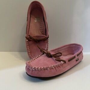 Pink Lamo Moccasins
